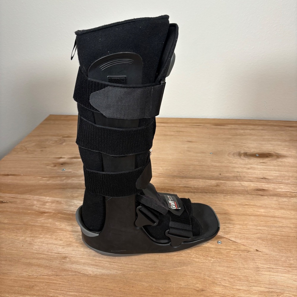 Breg Graff Foot and Ankle Wound Care Walking Boot Black Air Cam Walker Medium